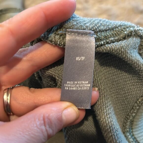 Aerie women’s green over‎ sized turtleneck cotton sweatshirt - Picture 3 of 5